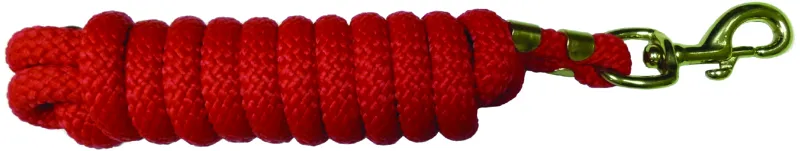 Hy Plaited Lead Rope - Red